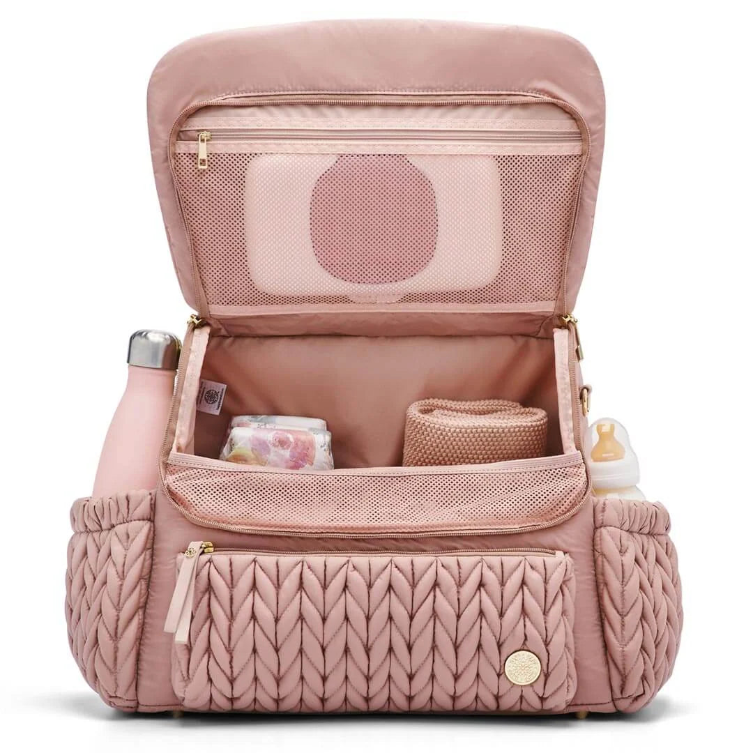 Diaper Backpack in Dusty Rose