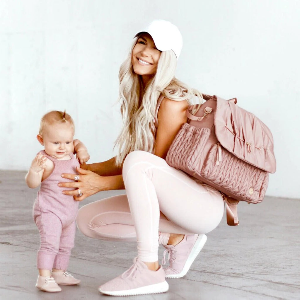 Diaper Backpack in Dusty Rose