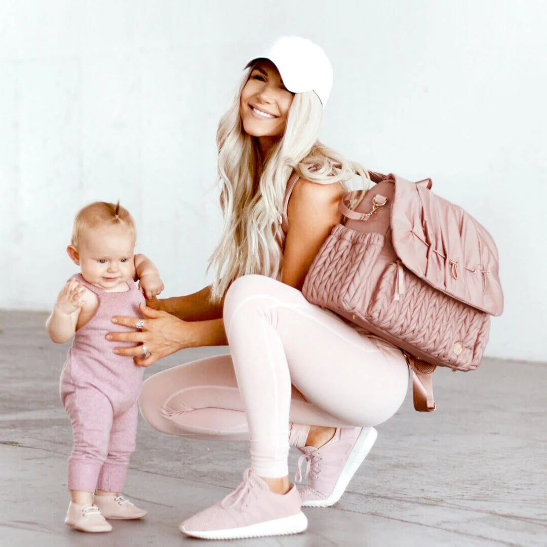 Diaper Backpack in Dusty Rose