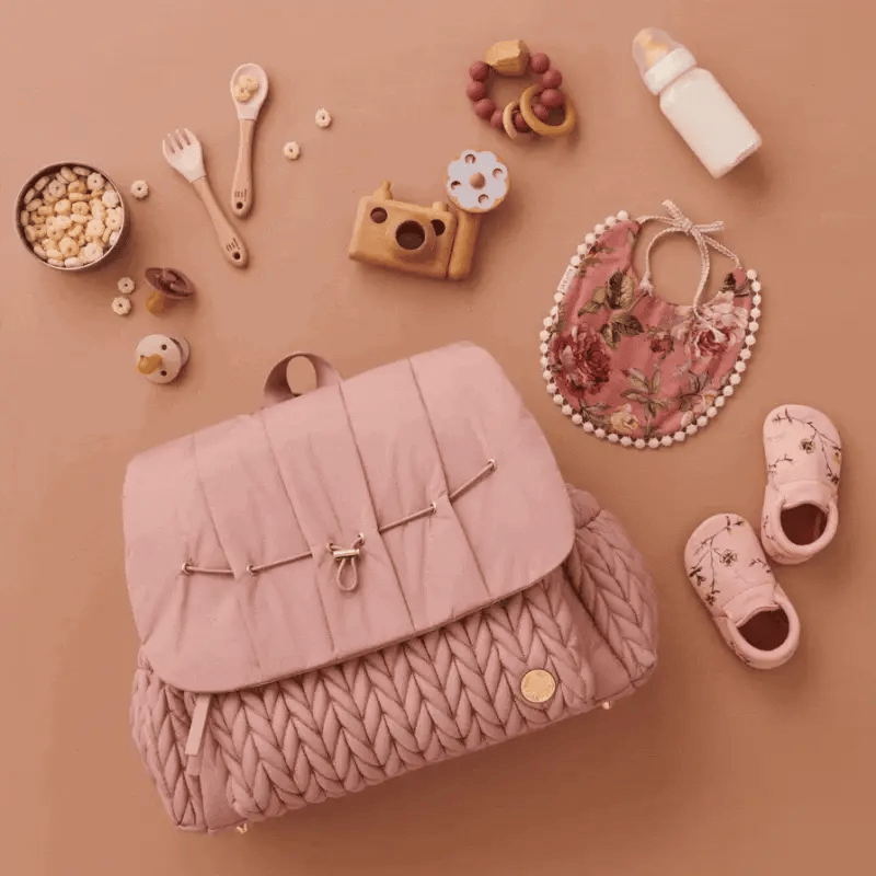 Diaper Backpack in Dusty Rose