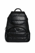 Diaper Bag Backpack with a Full-Unzip Fold-Over Front and Insulated Bottle Holders for Daily Outings — Jet