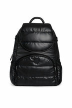 Diaper Bag Backpack with a Full-Unzip Fold-Over Front and Insulated Bottle Holders for Daily Outings — Jet