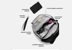 Diaper Bag Backpack with a Full-Unzip Fold-Over Front and Insulated Bottle Holders for Daily Outings