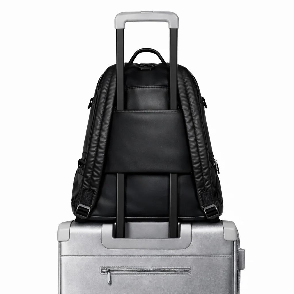 Diaper Bag Backpack with a Full-Unzip Fold-Over Front and Insulated Bottle Holders for Daily Outings