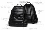 Diaper Bag Backpack with a Full-Unzip Fold-Over Front and Insulated Bottle Holders for Daily Outings
