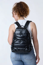 Diaper Bag Backpack with a Full-Unzip Fold-Over Front and Insulated Bottle Holders for Daily Outings