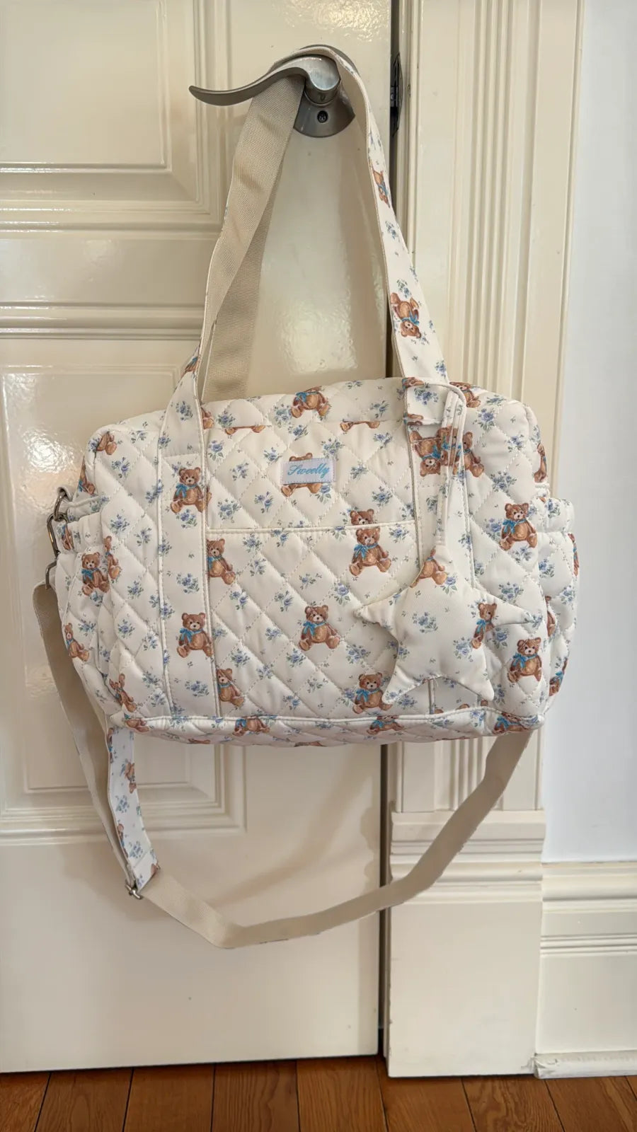 Diaper Bag in Quilted Cotton