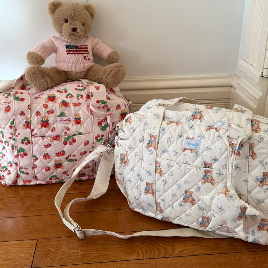 Diaper Bag in Quilted Cotton
