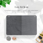 Diatomaceous Earth Stone Bath Mat in Graphite Grey for Quick Drying After Showers and Everyday Baths