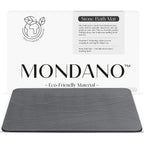 Diatomaceous Earth Stone Bath Mat in Graphite Grey for Quick Drying After Showers and Everyday Baths