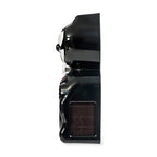 Digital Cat Alarm Clock in Black with Sun-Activated Rolling Eyes for a Windowsill, Desk or Shelf