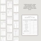 Digital Wedding Planner with 200+ Customizable Pages for Budget Tracking and Wedding Day Timelines
