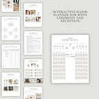 Digital Wedding Planner with 200+ Customizable Pages for Budget Tracking and Wedding Day Timelines
