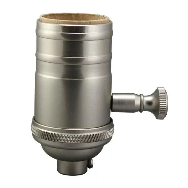 Dimmer Light Socket in Satin Nickel