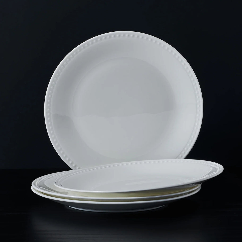 Dinner Plate Set of 4 in Pristine White