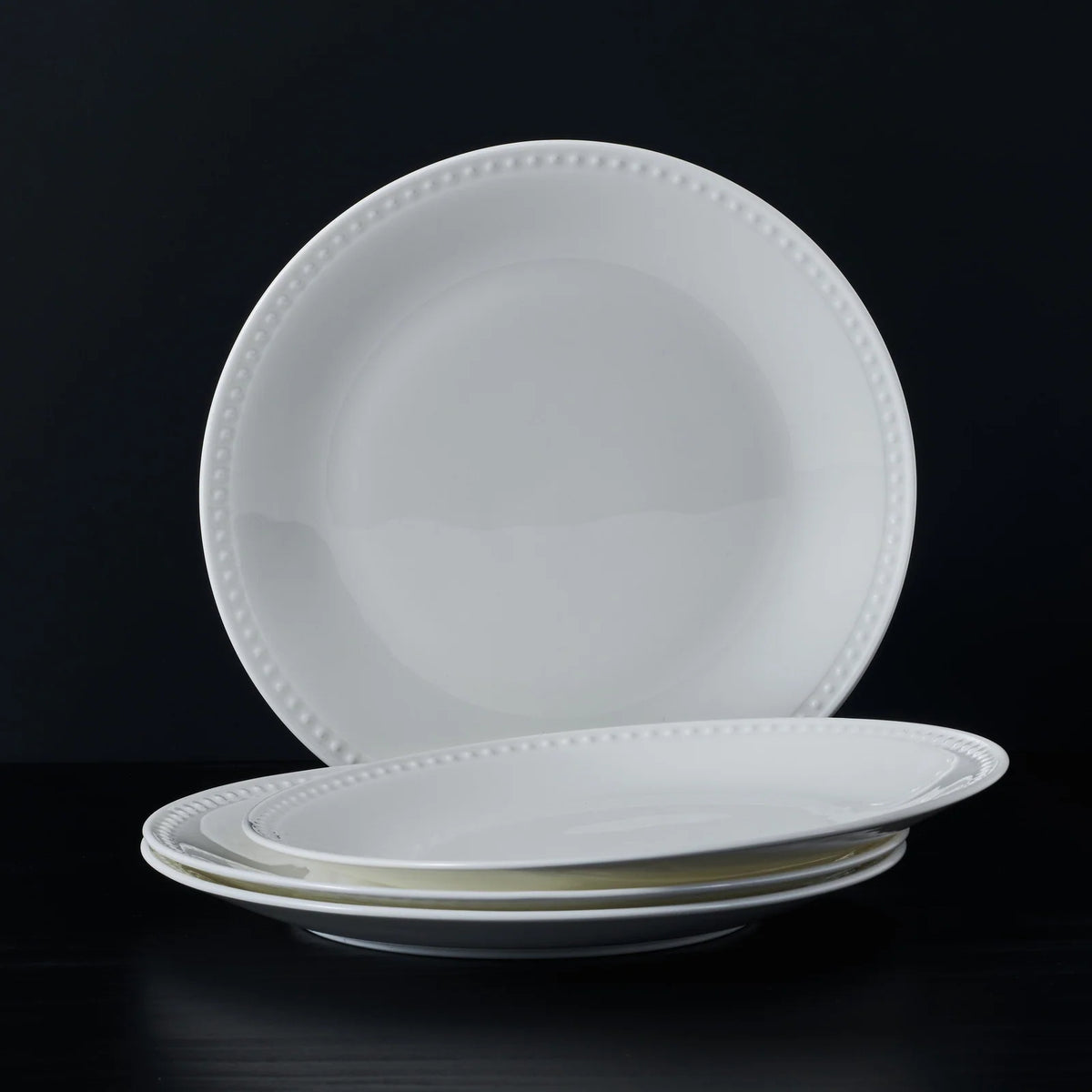 Dinner Plate Set of 4 in Pristine White