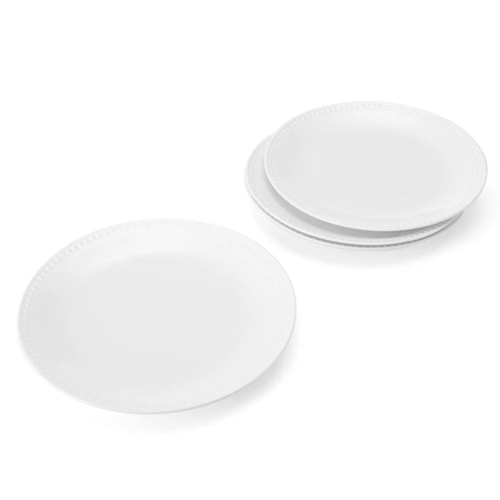 Dinner Plate Set of 4 in Pristine White