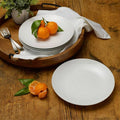 Dinner Plates in White Porcelain, Set of 4
