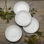Dinner Plates in White Porcelain, Set of 4