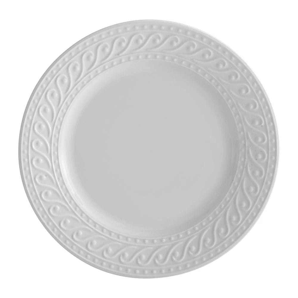 Dinner Plates in White Porcelain, Set of 4