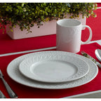 Dinner Plates in White Porcelain, Set of 4