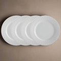 Dinner Plates in White Porcelain, Set of 4