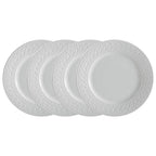 Dinner Plates in White Porcelain, Set of 4
