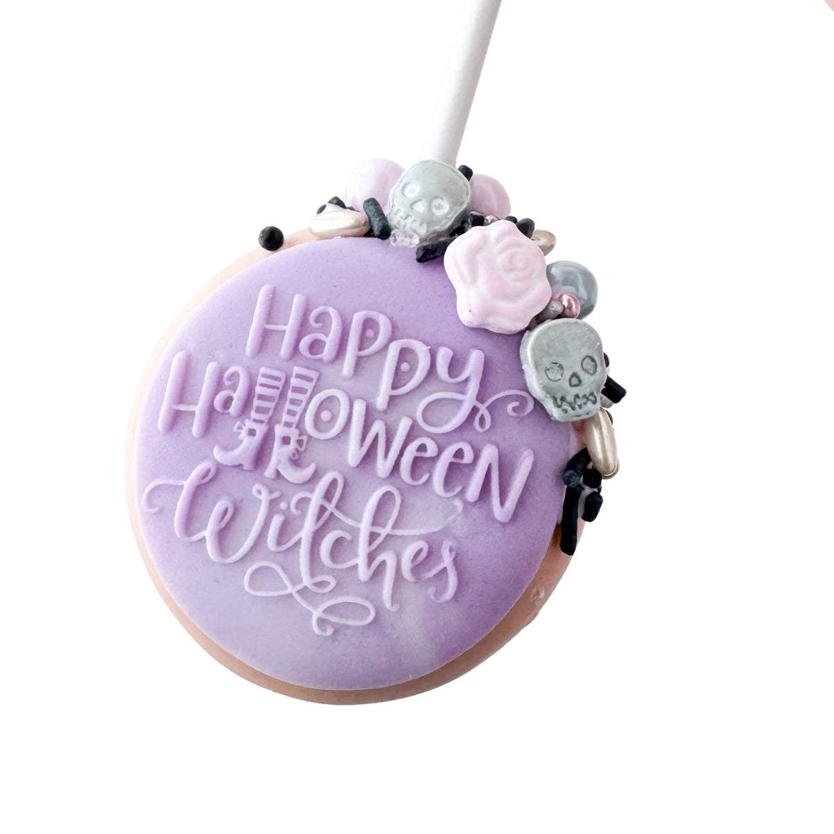 Disc Cake Pop Mold for Smooth, Flat Decorating Surfaces and Consistent Shapes in Lavender ABS Plastic