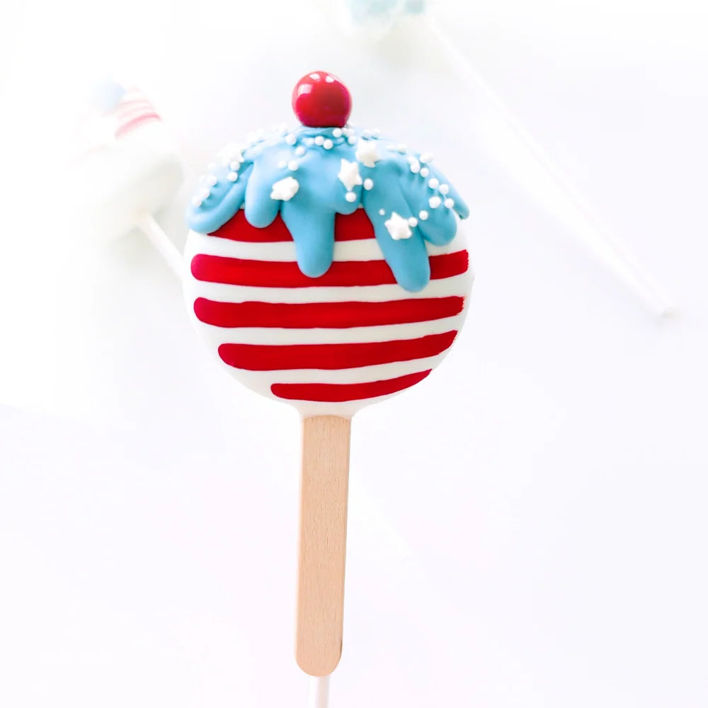 Disc Cake Pop Mold for Smooth, Flat Decorating Surfaces and Consistent Shapes in Lavender ABS Plastic