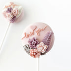 Disc Cake Pop Mold for Smooth, Flat Decorating Surfaces and Consistent Shapes in Lavender ABS Plastic