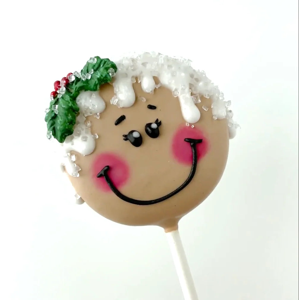 Disc Cake Pop Mold for Smooth, Flat Decorating Surfaces and Consistent Shapes in Lavender ABS Plastic