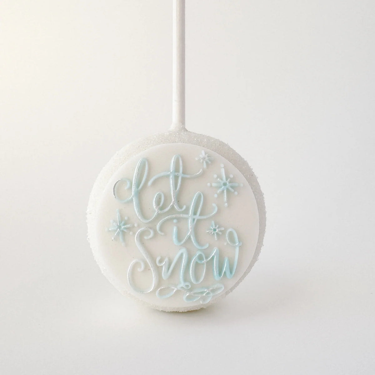 Disc Cake Pop Mold for Smooth, Flat Decorating Surfaces and Consistent Shapes in Lavender ABS Plastic