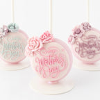 Disc Cake Pop Mold for Smooth, Flat Decorating Surfaces and Consistent Shapes in Lavender ABS Plastic