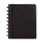 Discbound Leather Notebook with Fold-Back Cover, Card Pockets, Pen Loop and Junior to Letter Sizes