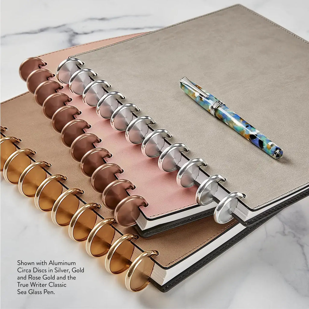 Discbound Notebook with Flexible LevTex Cover, Junior or Letter Size, and Personalization · Circa Notebooks