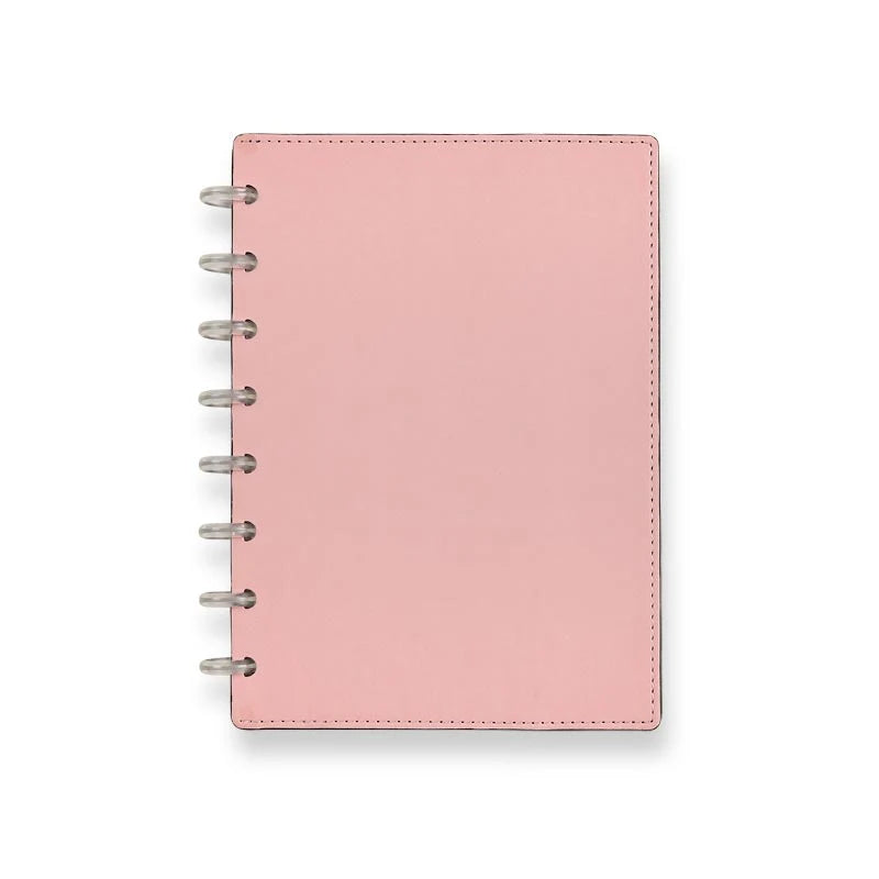 Discbound Notebook with Flexible LevTex Cover, Junior or Letter Size, and Personalization · Circa Notebo — Pale Pink / Junior