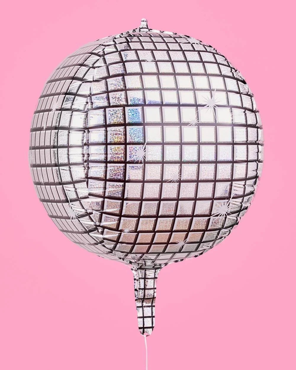 Disco Ball Balloons, 4-Pack of 22-Inch Iridescent Mirrored Foil