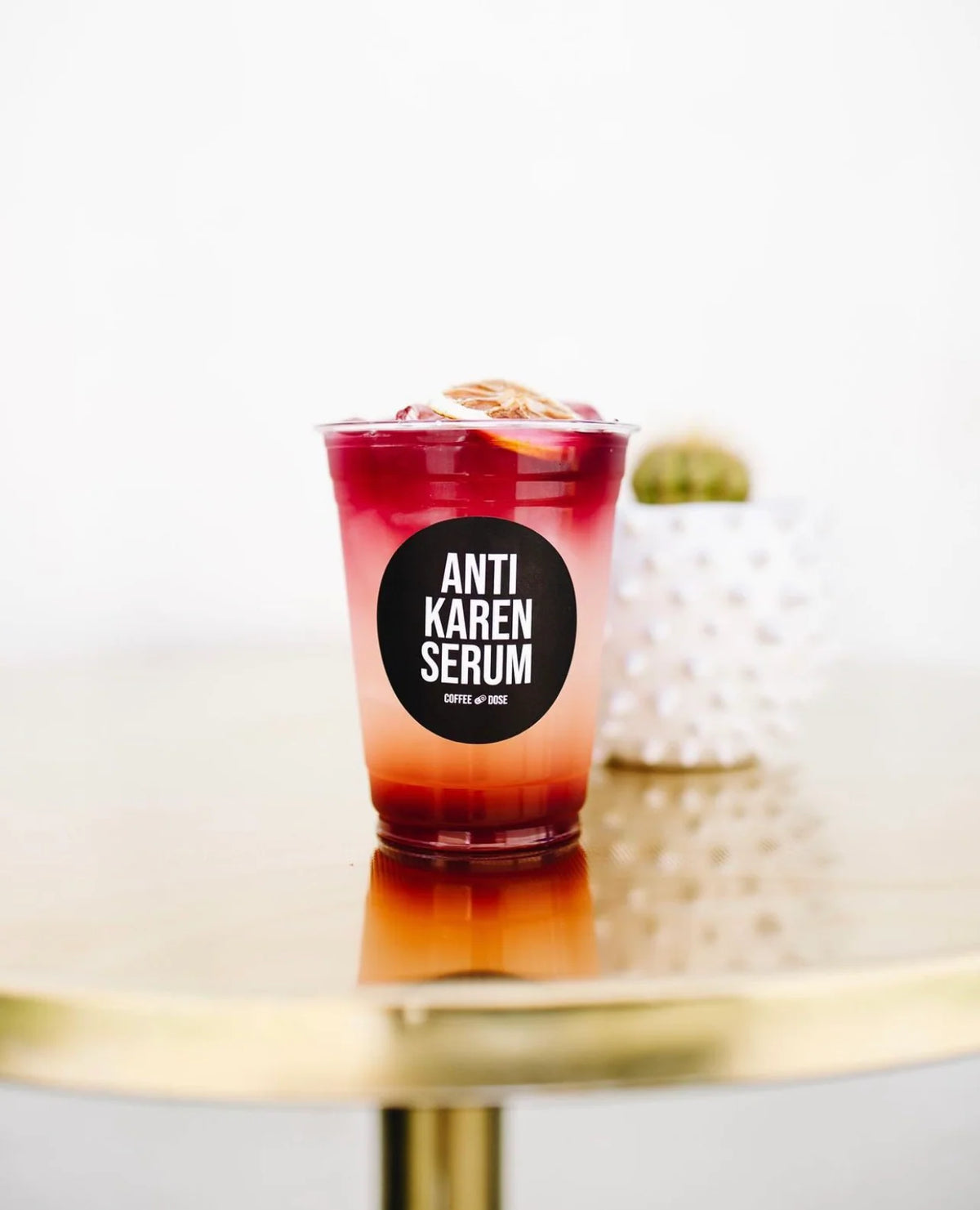 Disposable Cups with Lids, 12-Piece Party Pack, Printed Conversation Designs for Iced Coffee and Cold Drin — Anti Karen Serum