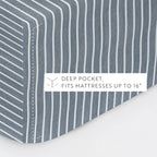 Distressed Awning Stripe 4-Piece Microfiber Sheet Set in Twin to California King Sizes · Bed Sheets