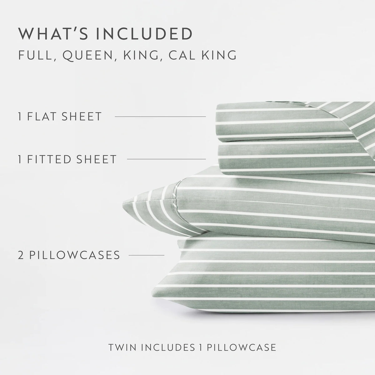 Distressed Awning Stripe 4-Piece Microfiber Sheet Set in Twin to California King Sizes · Bed Sheets