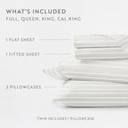 Distressed Awning Stripe 4-Piece Microfiber Sheet Set in Twin to California King Sizes · Bed Sheets
