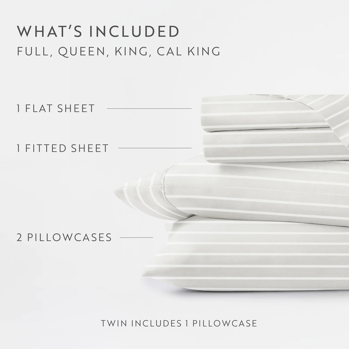 Distressed Awning Stripe 4-Piece Microfiber Sheet Set in Twin to California King Sizes · Bed Sheets