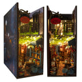DIY Book Nook Kit with Warm LED Lights, Miniature Alley Scene and Prebuilt Display · DIY Kit — DIY Kit