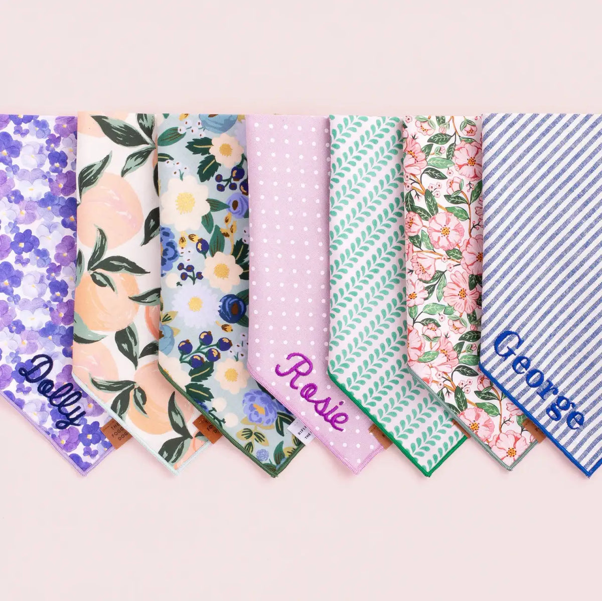 Dog Bandana in Lake Blue Stripe
