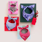 Dog Bandana in Lake Blue Stripe