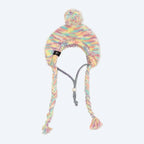 Dog Beanie Hat with Ear Openings, Toggle Fit and Pom Pom Design for Warm, Comfortable Chilly-Day Wear