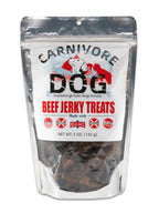 Dog Beef Jerky Treats, 5 oz Chewy Strips with Two Ingredients and Grass-Fed Beef · dog jerky