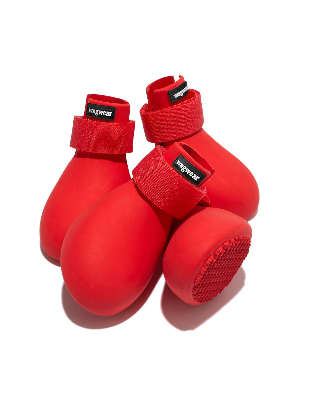 Dog Boots in 100% Gum Rubber, Set of Four Slip-On Wellington