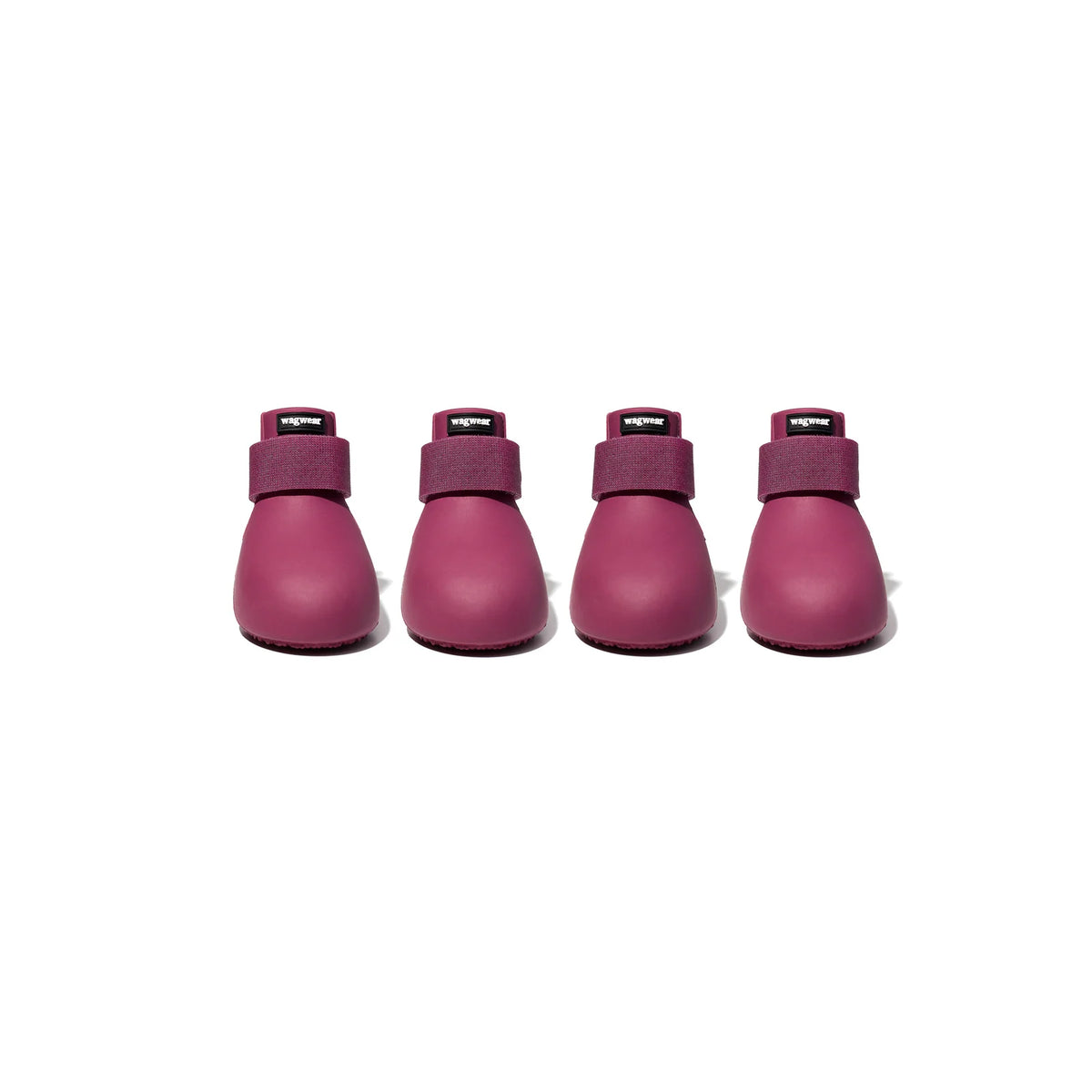 Dog Boots in 100% Gum Rubber, Set of Four Slip-On Wellington