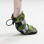 Dog Boots with Water-Resistant Exterior, Reflective Straps and Secure Velcro Fit for Snow, Salt and Rough Ground
